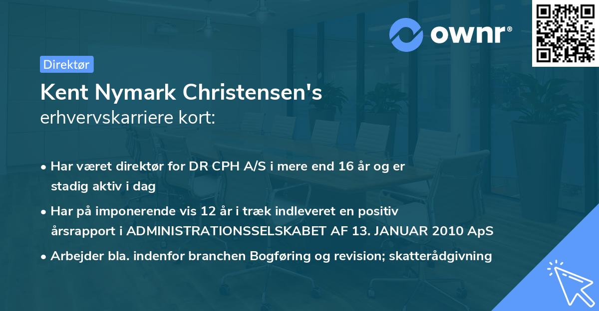 Kent Nymark Christensen's erhvervskarriere kort