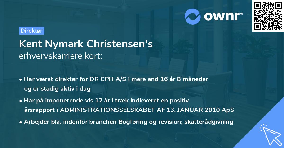 Kent Nymark Christensen's erhvervskarriere kort
