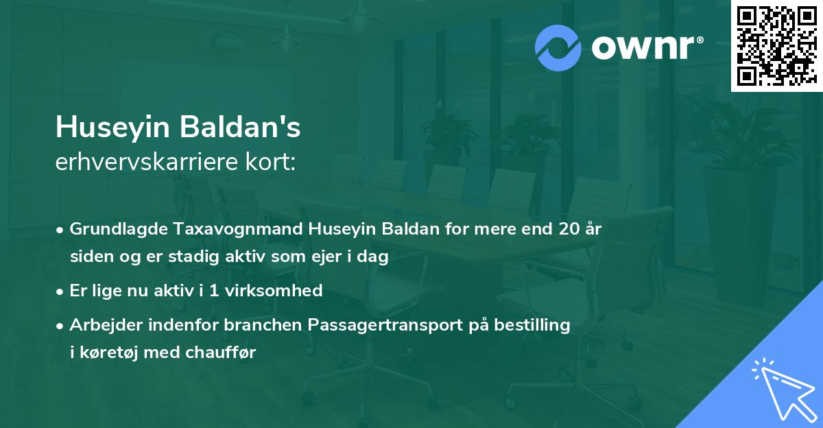 Huseyin Baldan's erhvervskarriere kort