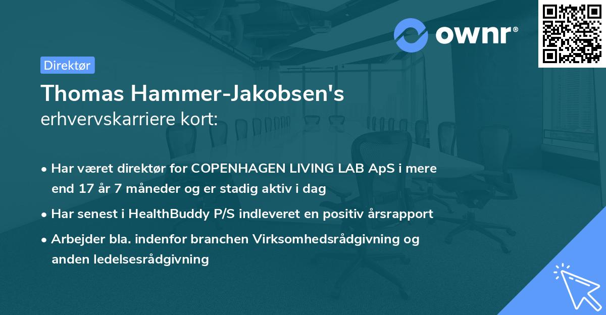 Thomas Hammer-Jakobsen's erhvervskarriere kort