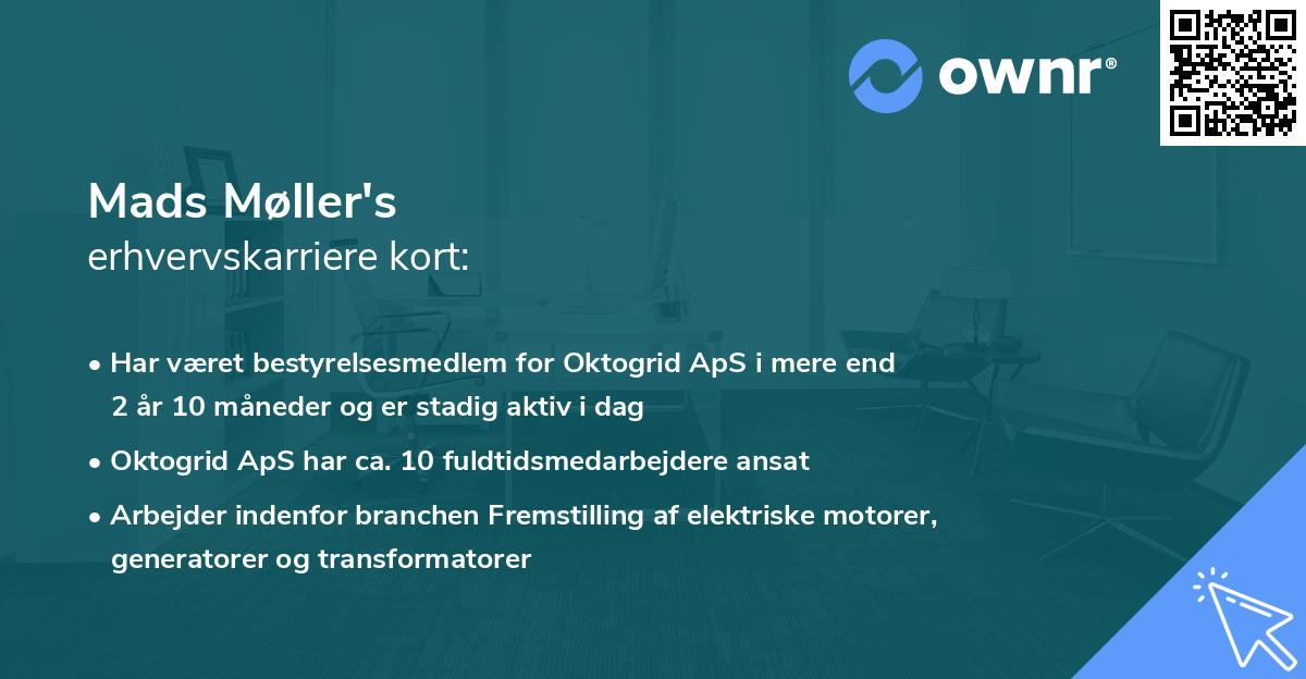Mads Møller's erhvervskarriere kort
