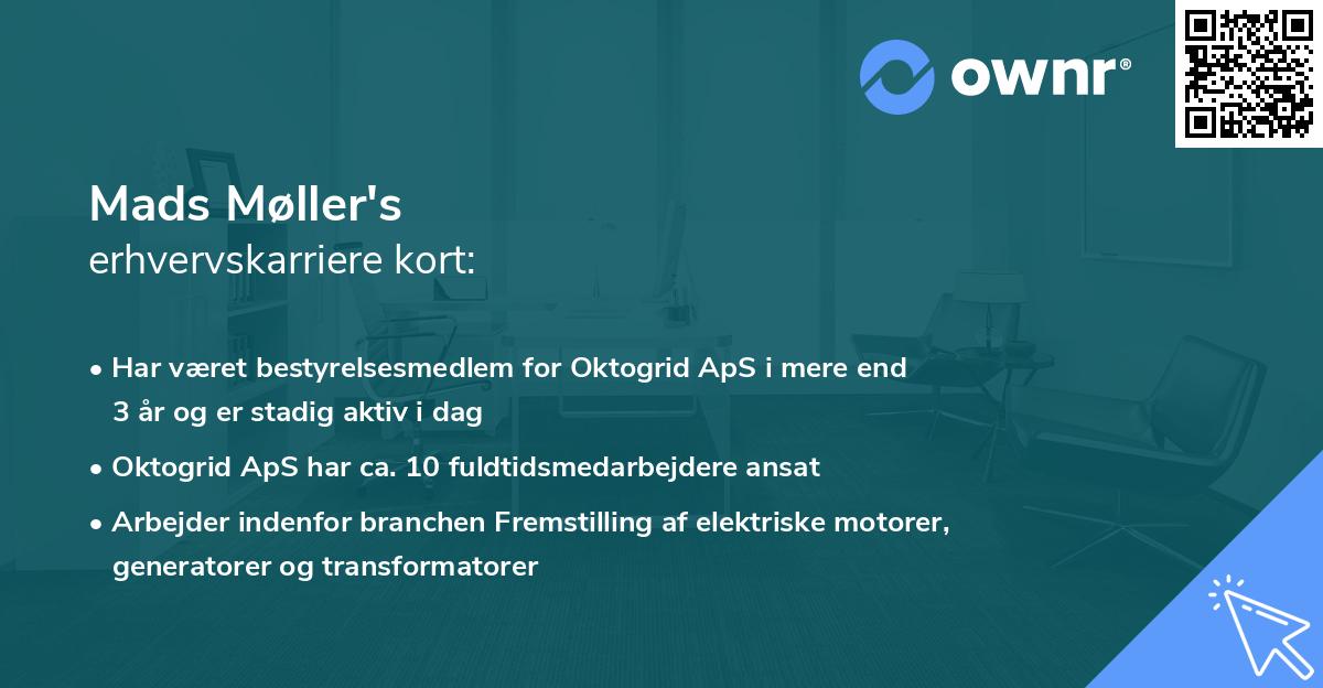 Mads Møller's erhvervskarriere kort