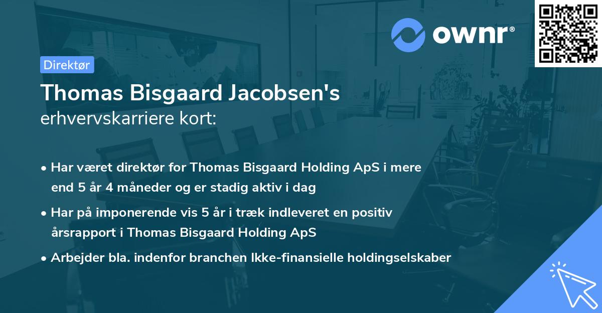 Thomas Bisgaard Jacobsen's erhvervskarriere kort