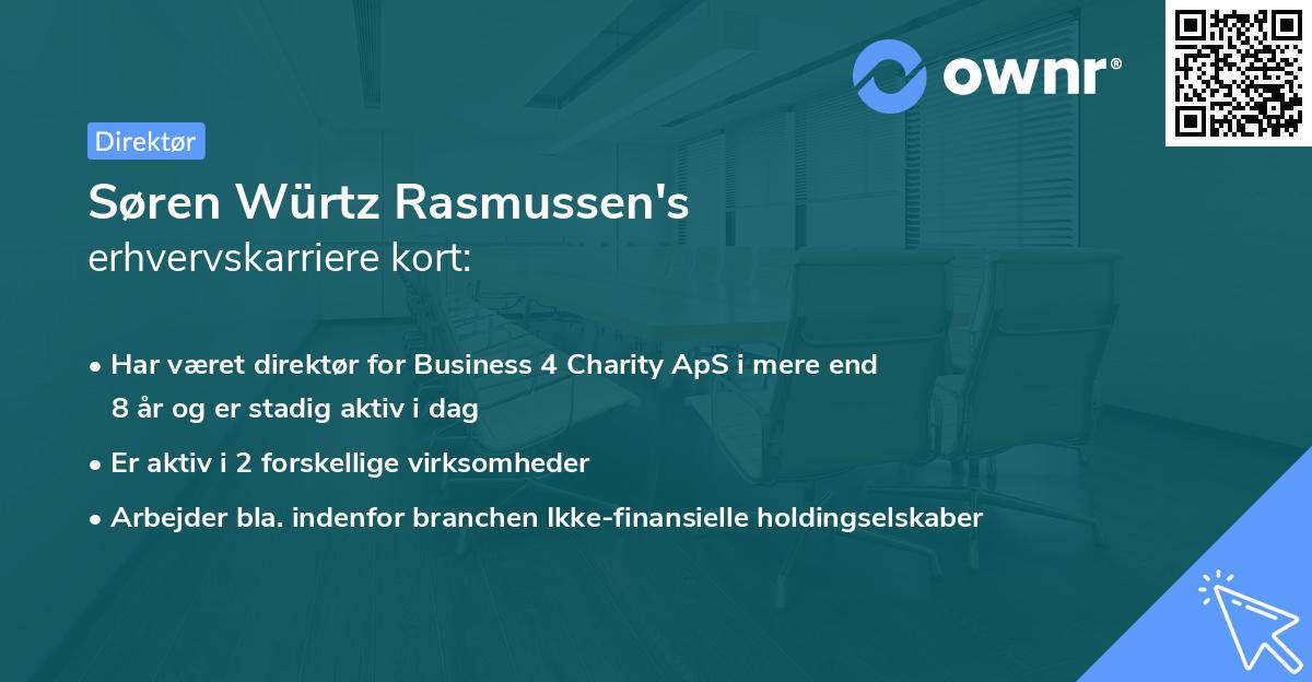 Søren Würtz Rasmussen's erhvervskarriere kort