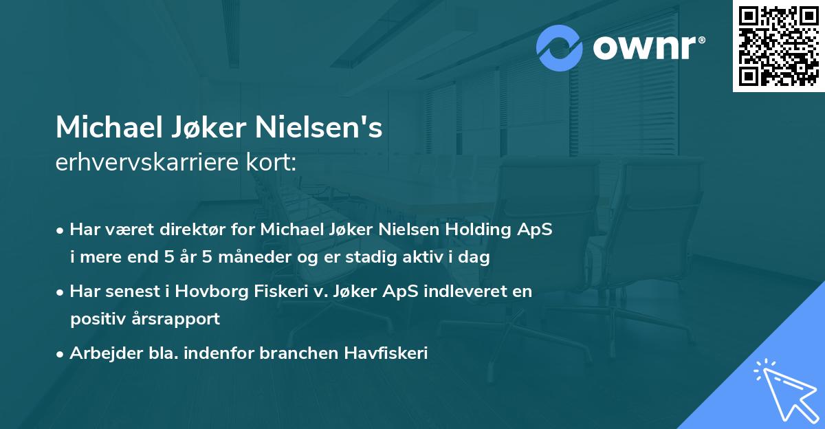 Michael Jøker Nielsen's erhvervskarriere kort