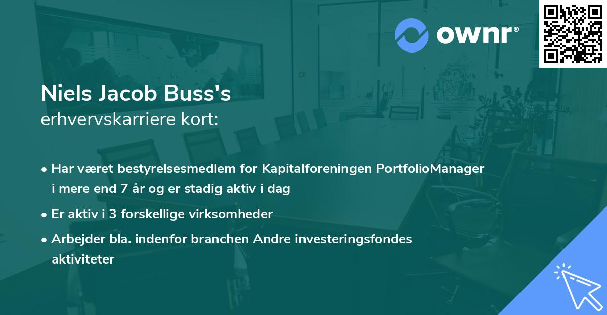 Niels Jacob Buss's erhvervskarriere kort