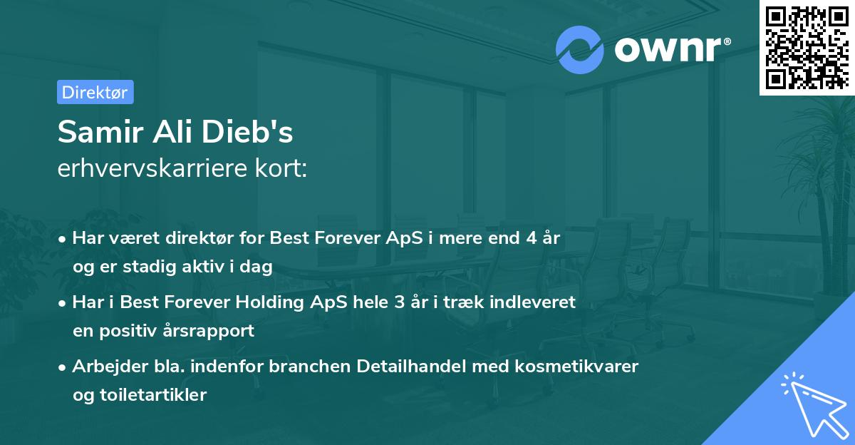 Samir Ali Dieb's erhvervskarriere kort