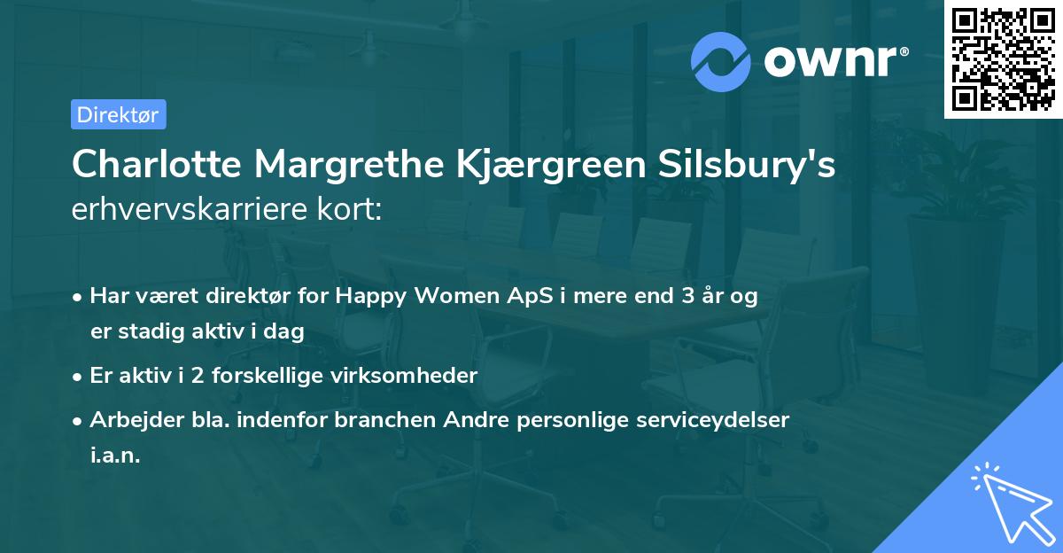 Charlotte Margrethe Kjærgreen Silsbury's erhvervskarriere kort