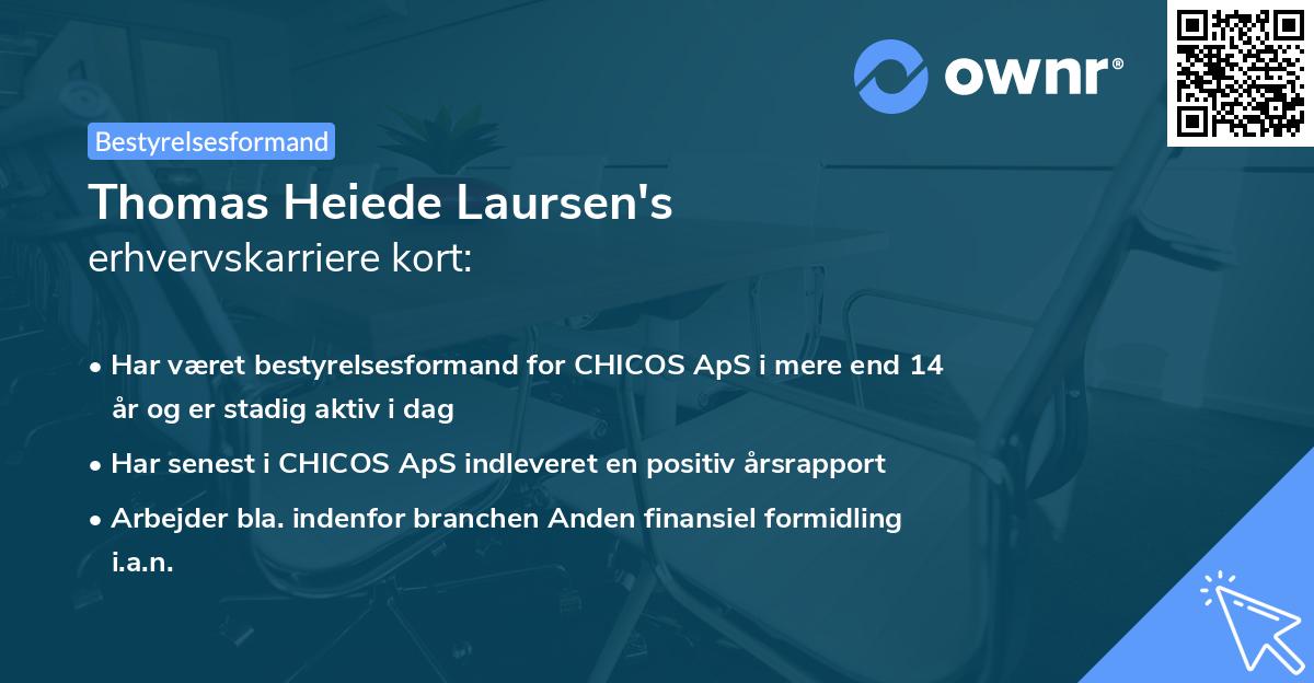 Thomas Heiede Laursen's erhvervskarriere kort