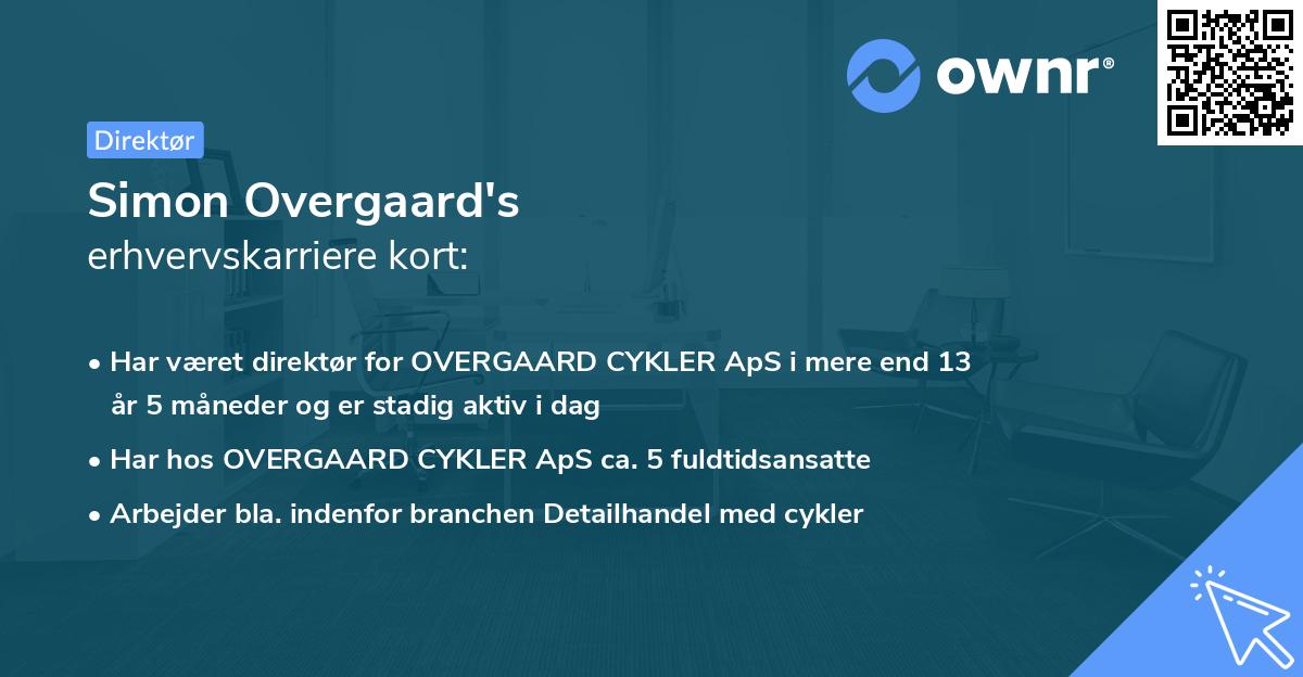 Simon Overgaard's erhvervskarriere kort