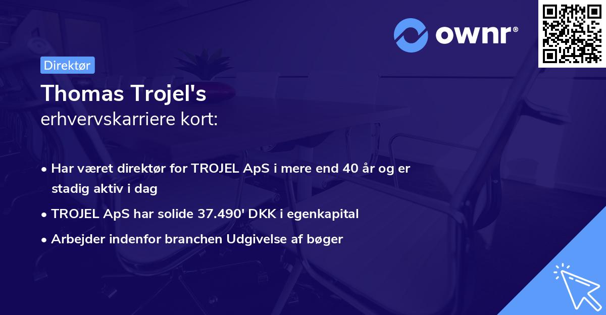 Thomas Trojel's erhvervskarriere kort