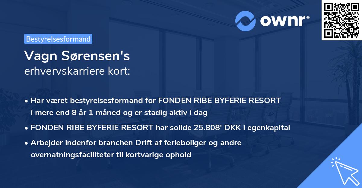 Vagn Sørensen's erhvervskarriere kort