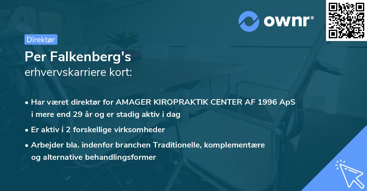 Per Falkenberg's erhvervskarriere kort