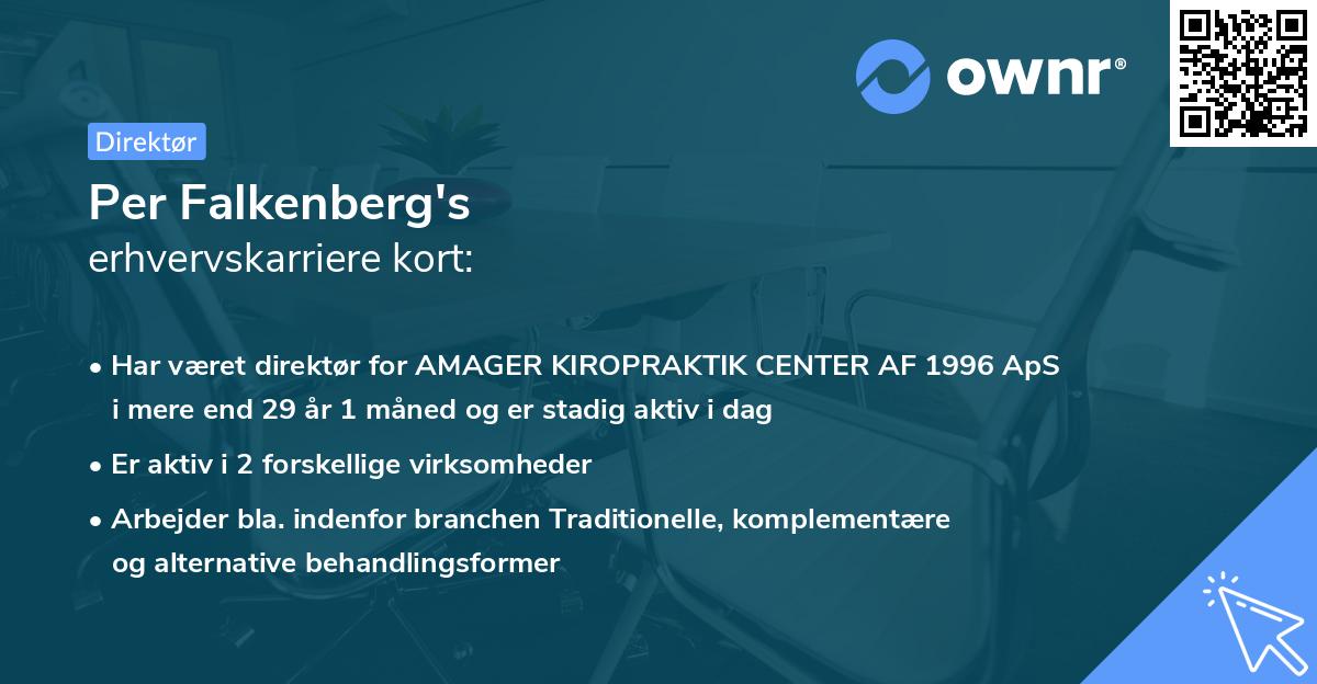 Per Falkenberg's erhvervskarriere kort