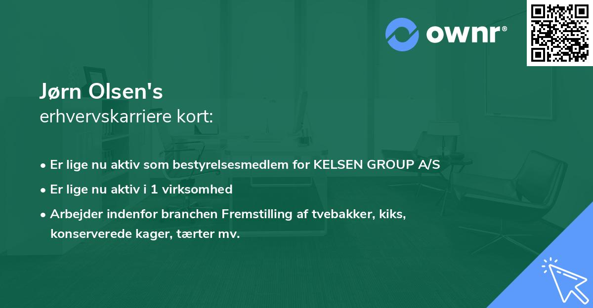 Jørn Olsen's erhvervskarriere kort