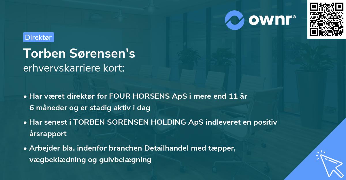 Torben Sørensen's erhvervskarriere kort