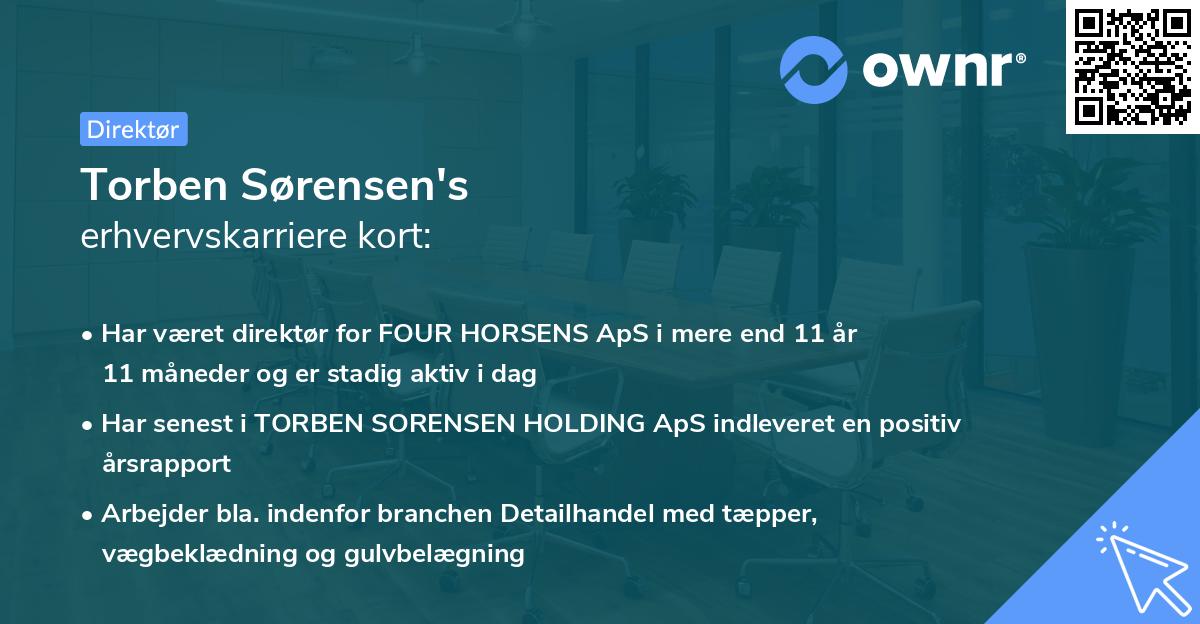 Torben Sørensen's erhvervskarriere kort