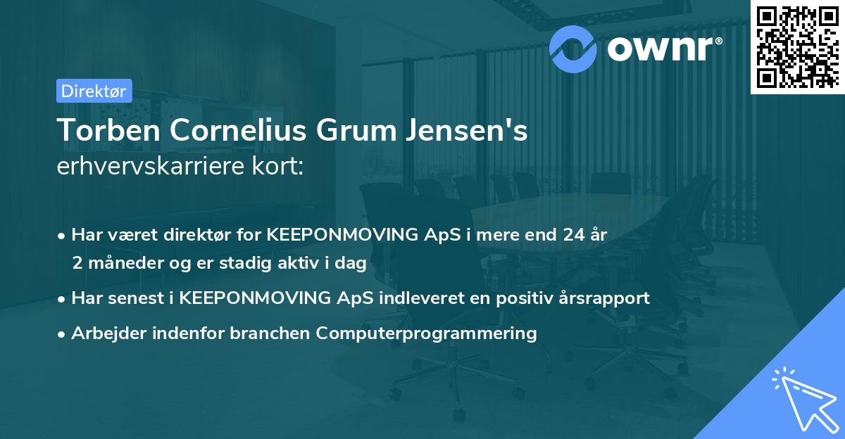 Torben Cornelius Grum Jensen's erhvervskarriere kort