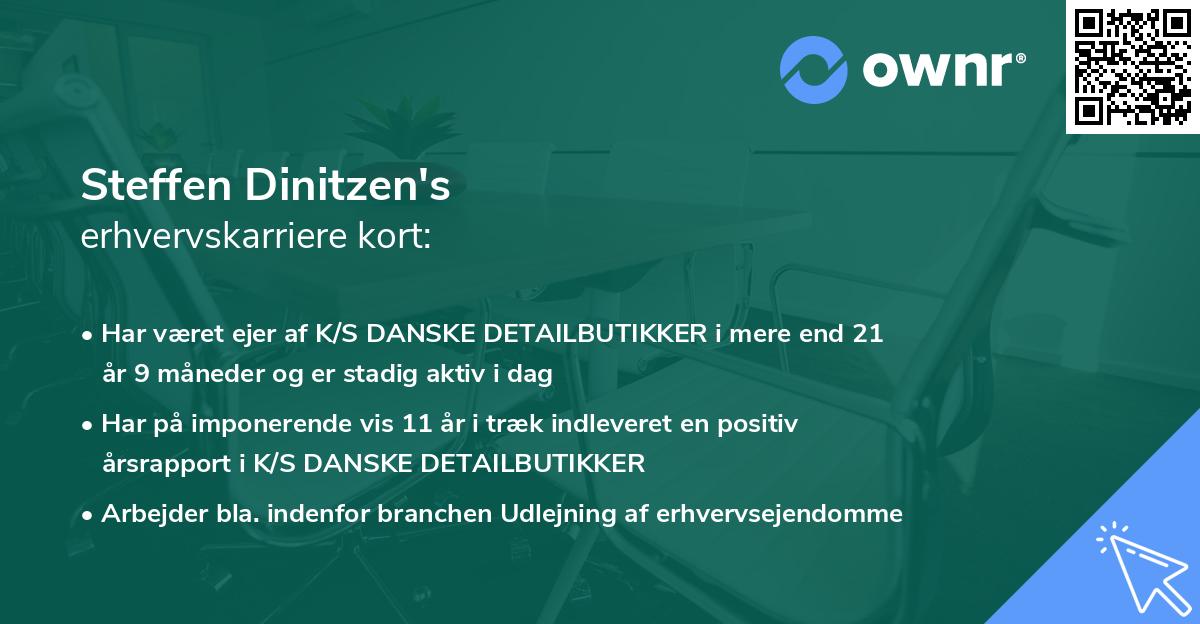 Steffen Dinitzen's erhvervskarriere kort