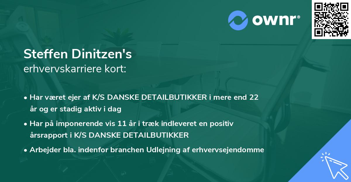 Steffen Dinitzen's erhvervskarriere kort