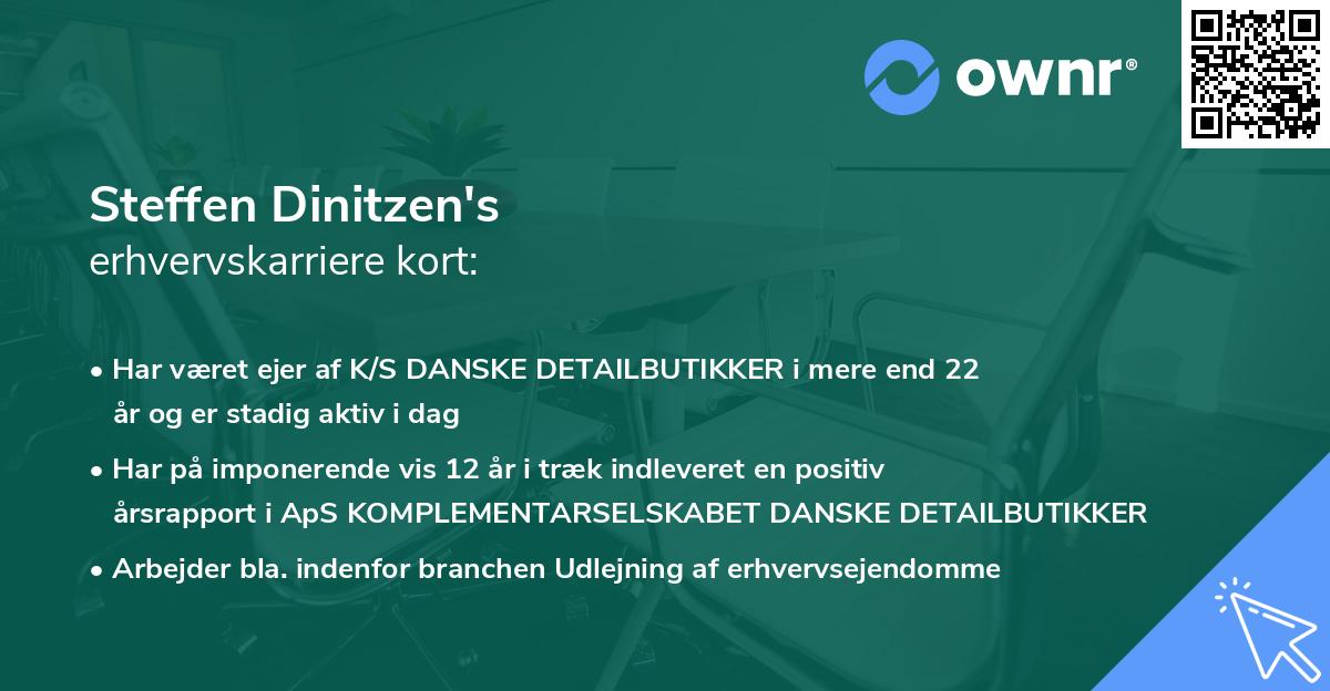 Steffen Dinitzen's erhvervskarriere kort