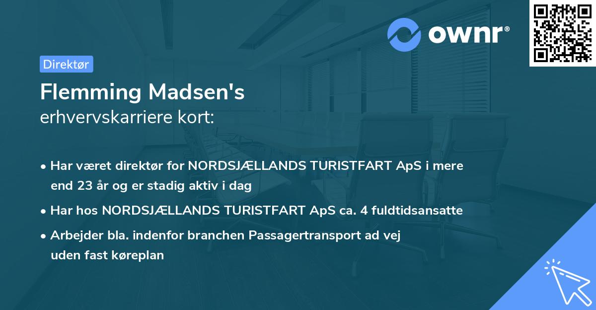 Flemming Madsen's erhvervskarriere kort