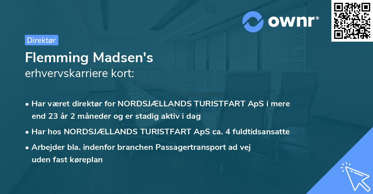 Flemming Madsen's erhvervskarriere kort