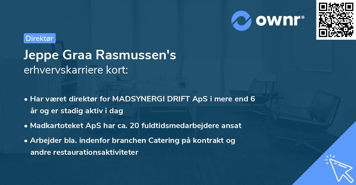 Jeppe Graa Rasmussen's erhvervskarriere kort