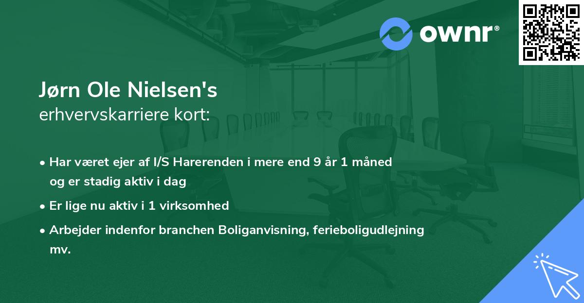 Jørn Ole Nielsen's erhvervskarriere kort