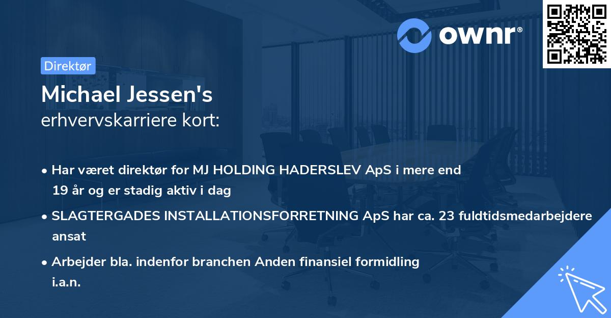 Michael Jessen's erhvervskarriere kort