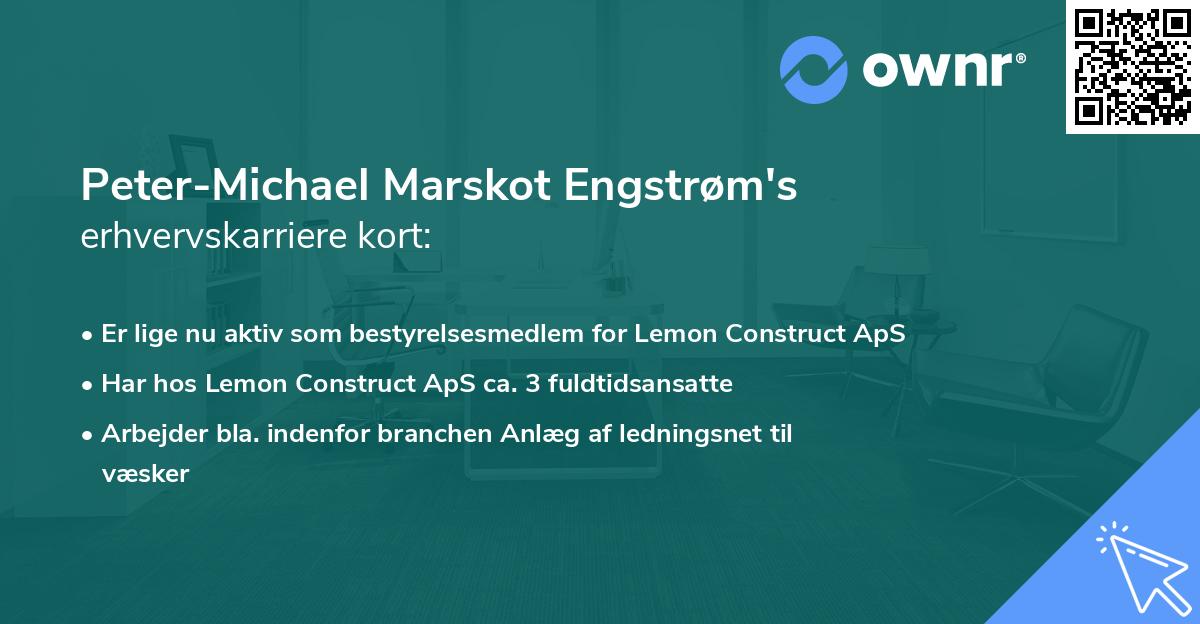 Peter-Michael Marskot Engstrøm's erhvervskarriere kort