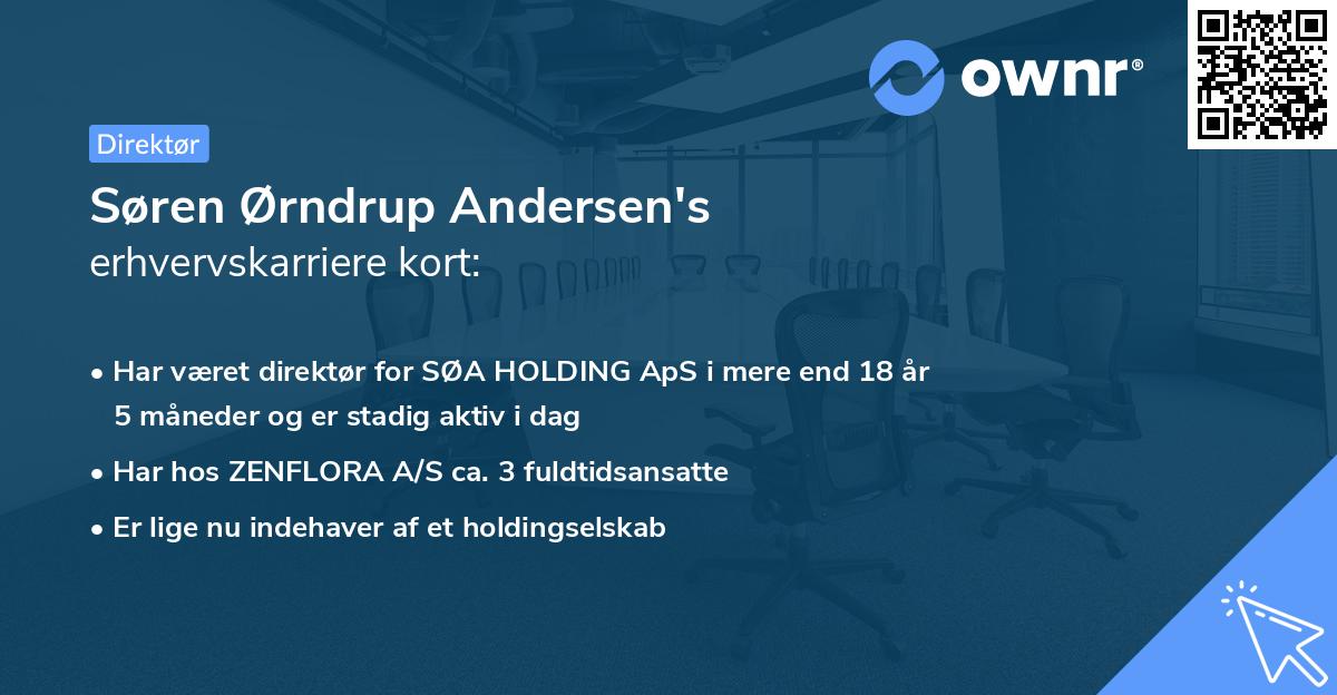 Søren Ørndrup Andersen's erhvervskarriere kort