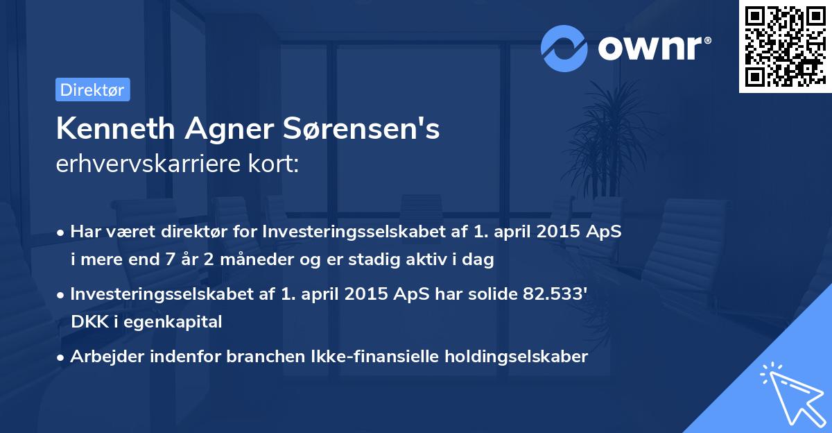 Kenneth Agner Sørensen's erhvervskarriere kort