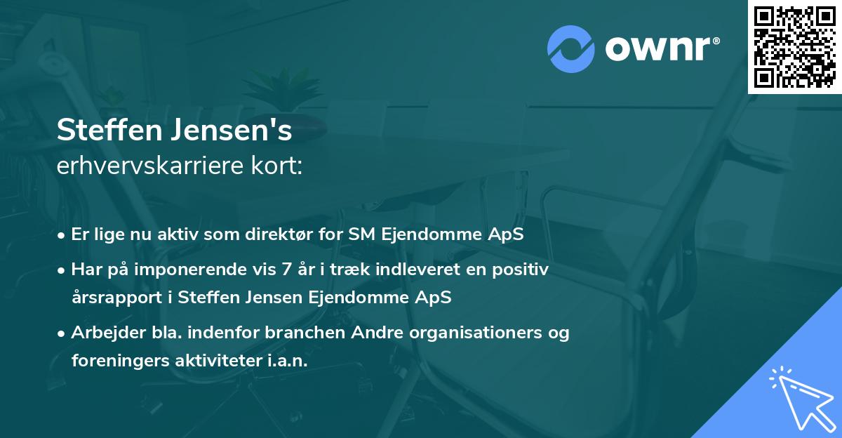 Steffen Jensen's erhvervskarriere kort