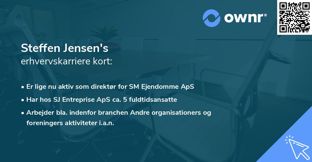 Steffen Jensen's erhvervskarriere kort