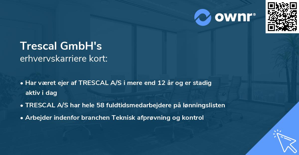 Trescal GmbH's erhvervskarriere kort