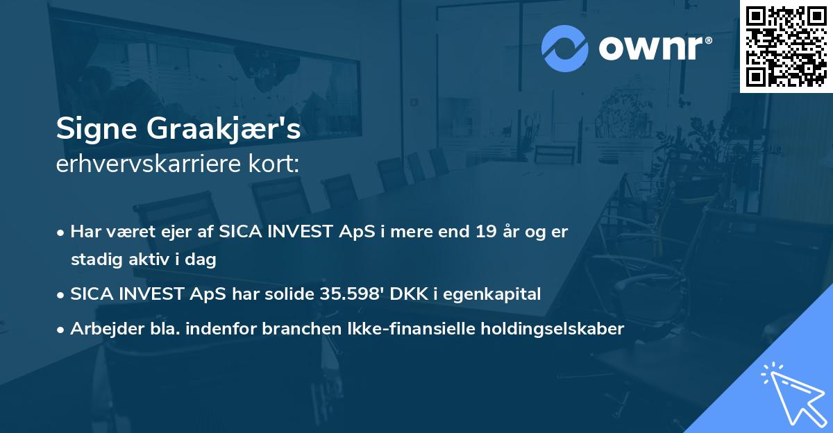 Signe Graakjær's erhvervskarriere kort