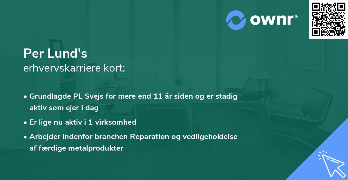 Per Lund's erhvervskarriere kort