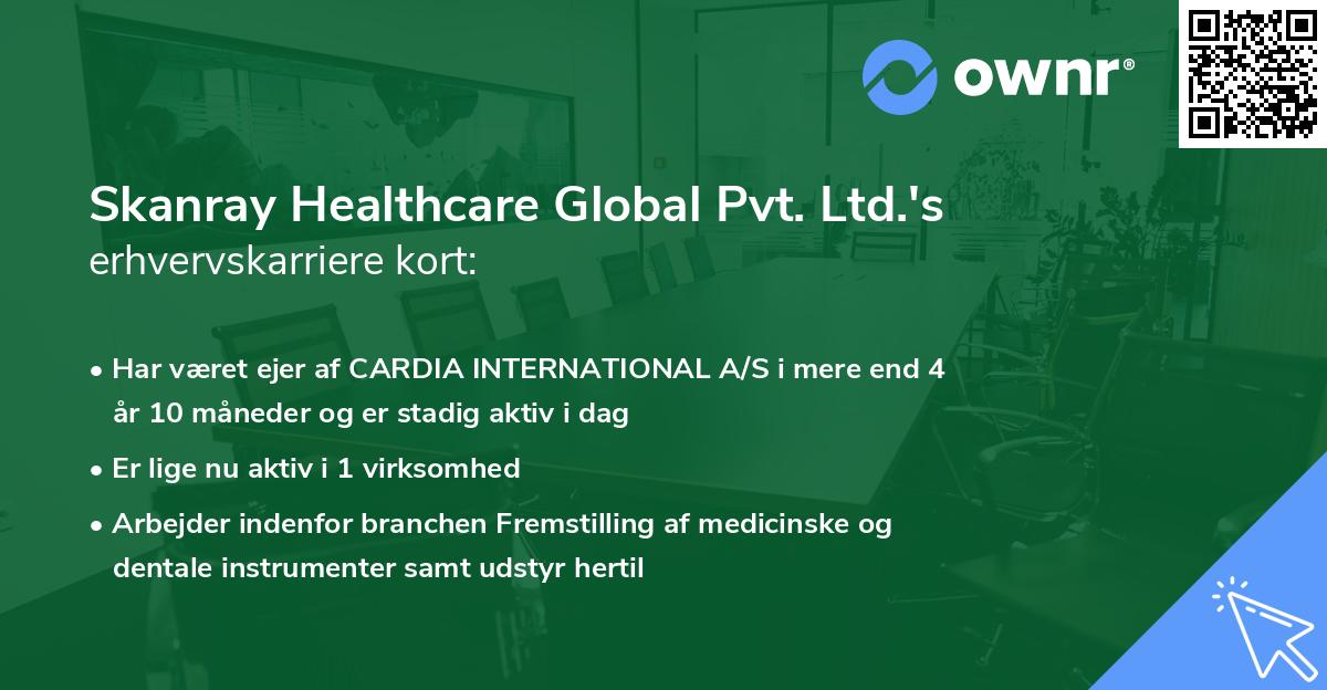 Skanray Healthcare Global Pvt. Ltd.'s erhvervskarriere kort