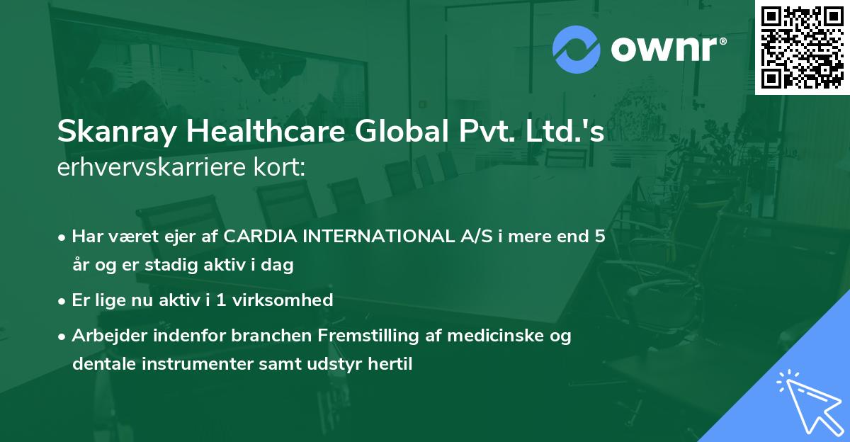 Skanray Healthcare Global Pvt. Ltd.'s erhvervskarriere kort
