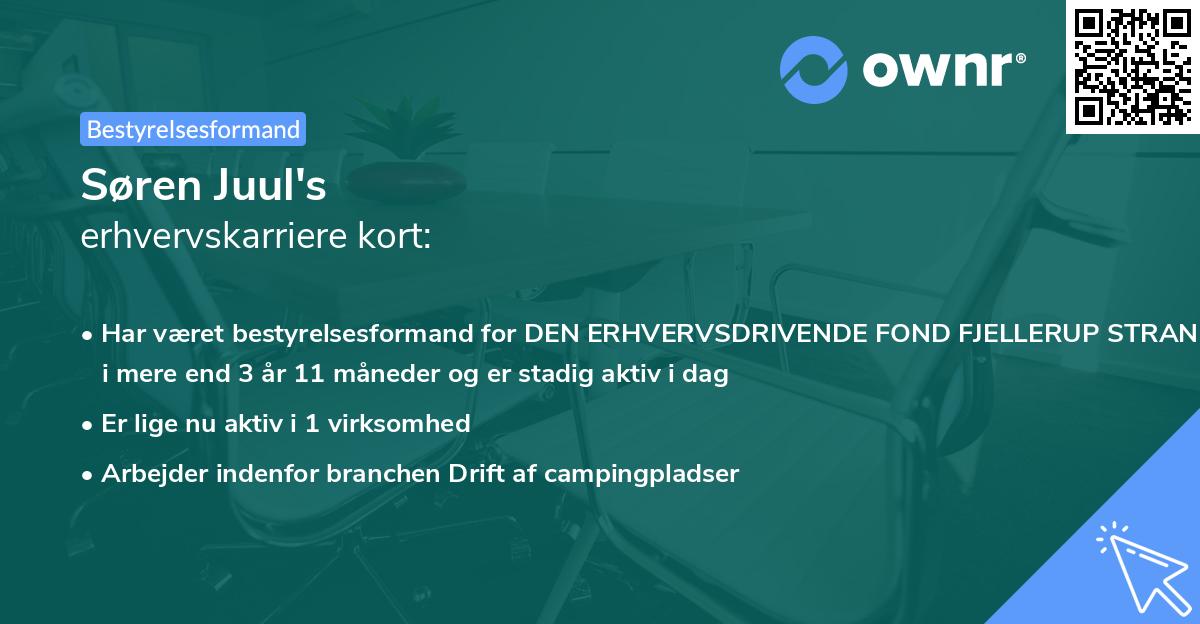 Søren Juul's erhvervskarriere kort