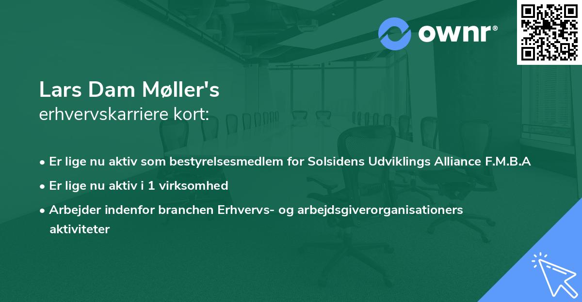 Lars Dam Møller's erhvervskarriere kort