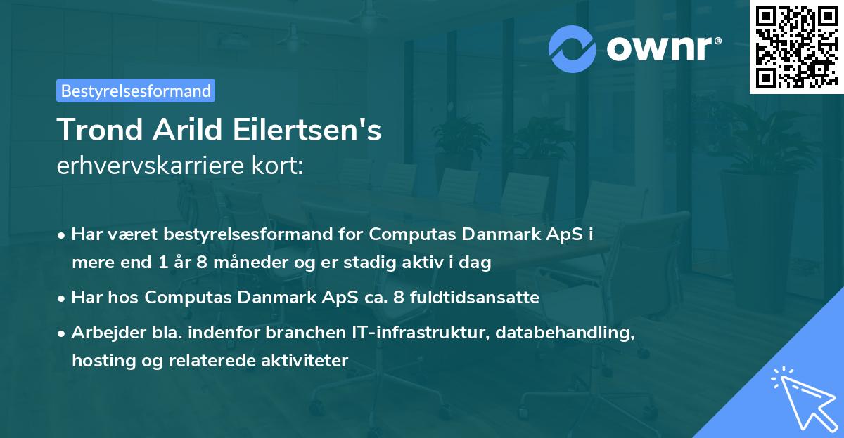 Trond Arild Eilertsen's erhvervskarriere kort