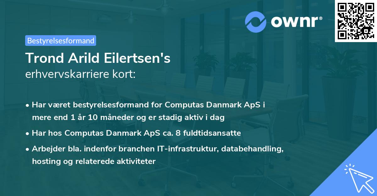 Trond Arild Eilertsen's erhvervskarriere kort