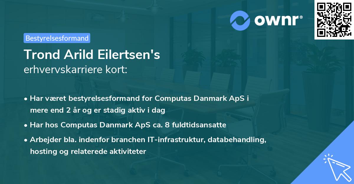 Trond Arild Eilertsen's erhvervskarriere kort
