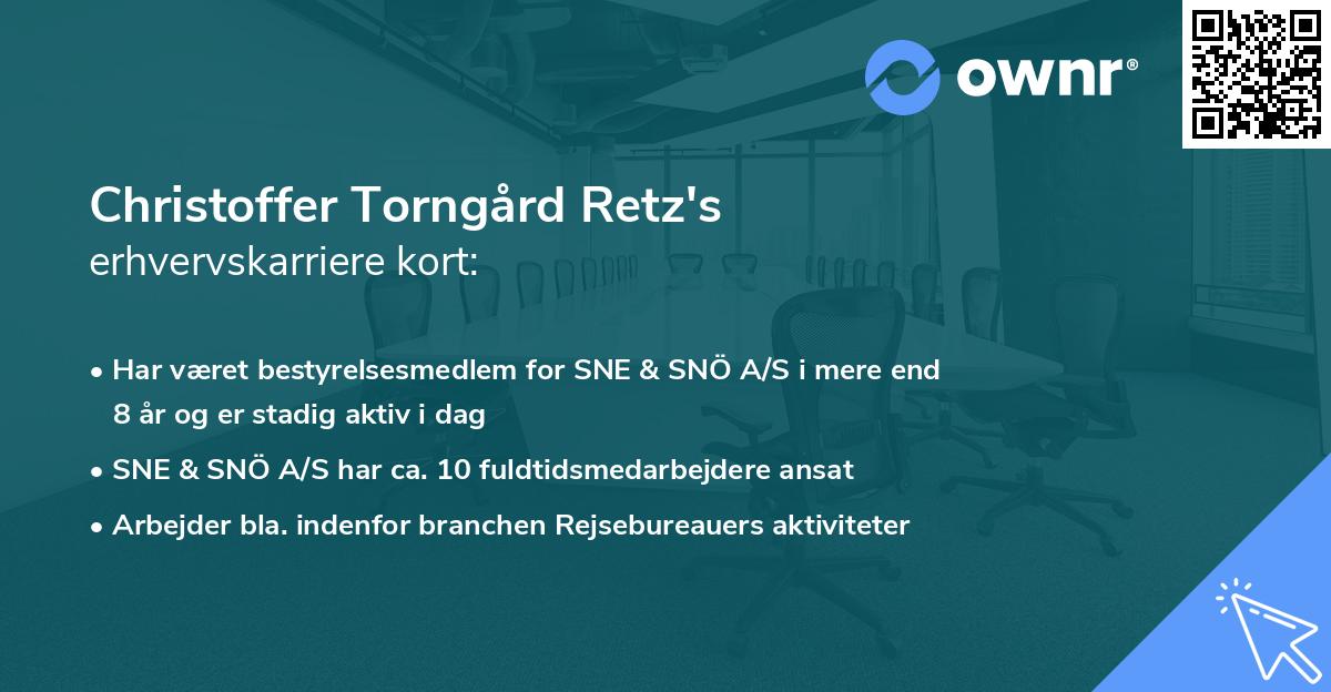 Christoffer Torngård Retz's erhvervskarriere kort