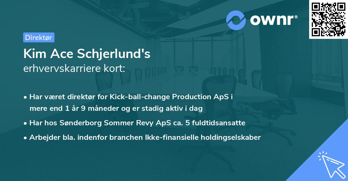 Kim Ace Schjerlund's erhvervskarriere kort