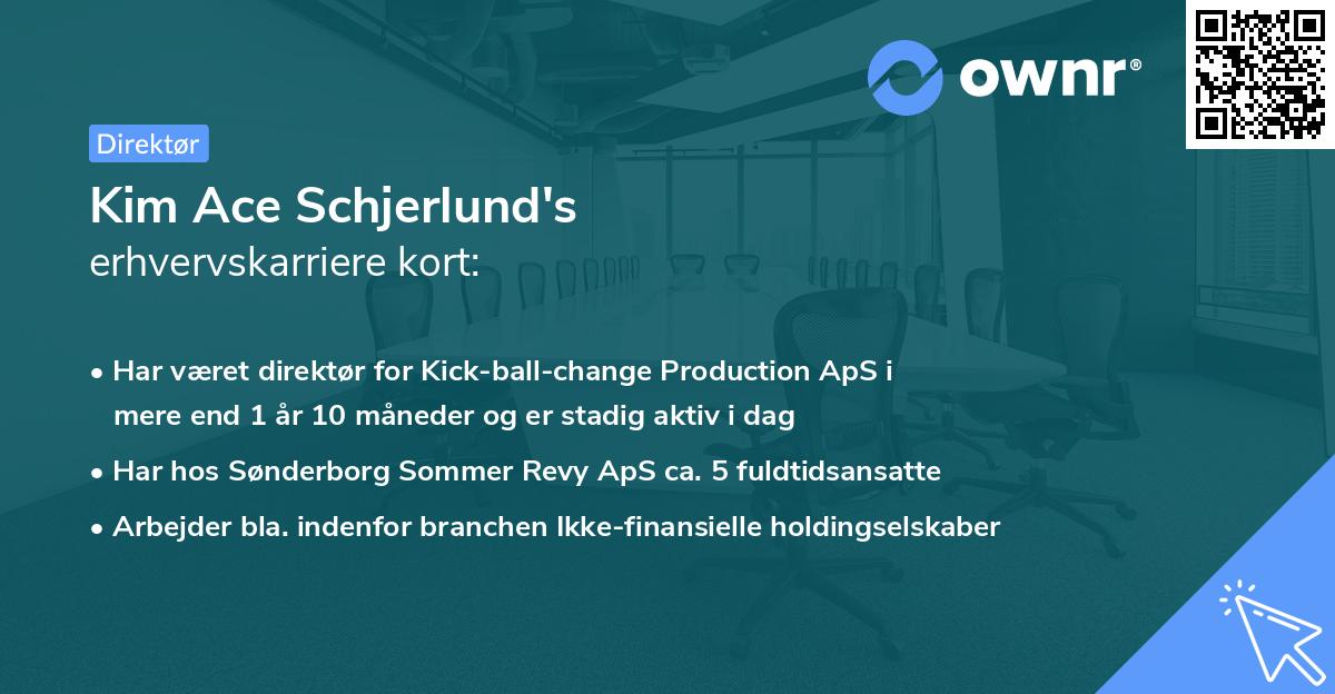 Kim Ace Schjerlund's erhvervskarriere kort