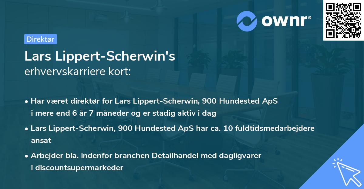 Lars Lippert-Scherwin's erhvervskarriere kort