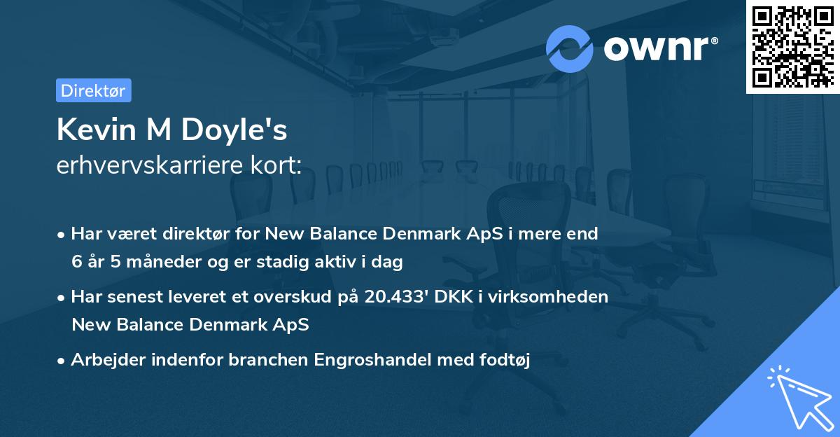 Kevin M Doyle's erhvervskarriere kort